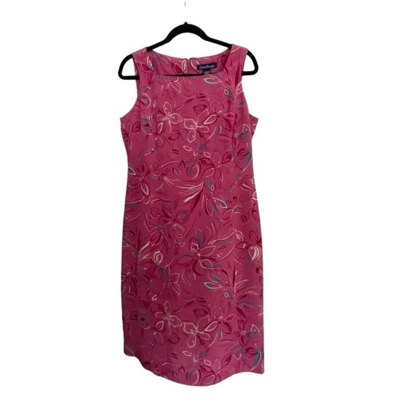 Evan Picone Pink Silk Dress Size 8 - Picture 1 of 8